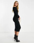 Фото #3 товара New Look Tall bardot mini dress in black