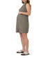 ფოტო #3 პროდუქტის Maternity April Sleeveless Button Down Shirt Dress