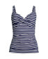 ფოტო #1 პროდუქტის Women's Long Chlorine Resistant Wrap Underwire Tankini Swimsuit Top