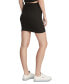 Women's Ruched Ribbed Mini Skirt