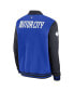 ფოტო #2 პროდუქტის Men's Royal Detroit Tigers 2024 City Connect Authentic Collection Game Time Full-Zip Bomber Jacket