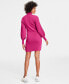 Фото #6 товара Women's Turtleneck Mini Sweater Dress, Created for Macy's