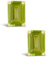 Фото #6 товара Серьги Macy's Peridot Stud 14K Gold