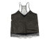 Фото #3 товара Womens Homebodii Black racer back Cami Lace Top size L 167127