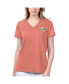 Фото #1 товара Women's Coral Miami Dolphins Game Time V-Neck T-shirt