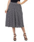 ფოტო #1 პროდუქტის Women's Diamond Print A-Line Midi Skirt