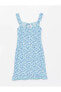 Фото #6 товара XSIDE Bağlamalı Yaka Desenli Askılı Raşel Kumaş MiniKadın Elbise