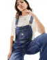 Tommy Jeans Daisy dungarees in dark wash