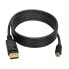 Фото #2 товара Tripp P583-006-BK Mini DisplayPort to DisplayPort Adapter Cable - 4K 60 Hz (M/M) - DP Latching Connector - Black - 6 ft. (1.8 m) - 1.8 m - DisplayPort - Mini DisplayPort - Male - Male - 4096 x 2160 pixels