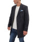 ფოტო #3 პროდუქტის Men's Modern Wool Melange 3-Button Overcoat