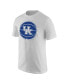 Фото #2 товара Men's White Kentucky Wildcats Basketball Logo T-shirt