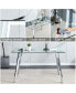 Modern Glass Dining Table for 46,51"x31"x30"