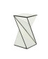 Фото #1 товара Geometric Mirrored Side Table A Bold Focal Point for Modern Interiors