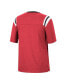 ფოტო #4 პროდუქტის Women's Heathered Scarlet Nebraska Huskers 15 Min Early Football V-Neck T-shirt