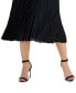 ფოტო #3 პროდუქტის Women's Pull-On Pleated Midi Skirt