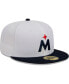 Фото #2 товара Men's White, Navy Minnesota Twins Optic 59FIFTY Fitted Hat