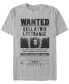 Фото #1 товара Harry Potter Men's Bellatrix Lestrange Wanted Poster Short Sleeve T-Shirt