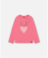 Фото #1 товара Big Girls Raglan Sleeve T-Shirt With Print Candy Pink