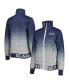 Women's College Navy, Gray Seattle Seahawks Color Block Full-Zip Puffer Jacket
