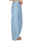 Фото #4 товара Широкие брюки Michael Kors женские из шамбре под названием Широкие брюки собраны.