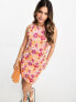 Фото #1 товара Vila sleeveless mini dress in sunset floral