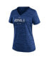 Women's Royal Kansas City Royals Authentic Collection Velocity Practice Performance V-Neck T-shirt