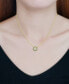 ფოტო #2 პროდუქტის Cubic Zirconia Octagon Halo Pendant Necklace in 18k Gold-Plated Sterling Silver 16" + 2" extender, Created for Macy's