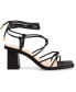 Фото #2 товара Women's Harpr Strappy Ankle Tie Block Heel Dress Sandals