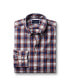 Фото #3 товара Men's Slim Fit Button-Down Collar Non-Iron Stretch Poplin Check Shirt