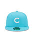 Фото #3 товара Men's Blue Chicago Cubs Vice Highlighter Logo 59FIFTY Fitted Hat