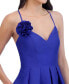 ფოტო #6 პროდუქტის Women's V-Neck Sleeveless High-Low Gown