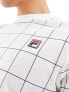 Фото #3 товара Fila Benton t-shirt with box logo in white check