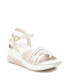 ფოტო #1 პროდუქტის Women's Wedge Cross Strap Sandals By