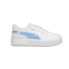 Фото #1 товара Puma Cali Star Iris Ac Metallic Lace Up Toddler Girls White Sneakers Casual Sho