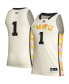 Men's #1 Khaki Alabama State Hornets Honoring Black Excellence Basketball Jersey Зеленый, XL - фото #1