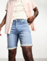 Only & Sons denim shorts in mid blue 2XL - фото #2