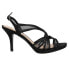 Фото #1 товара Nina Bess Peep Toe Evening Womens Black Dress Sandals BESS-BLK