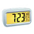 TFA 60.2553.02 - Digital alarm clock - Rectangle - Silver - White - Plastic - -9 - 50 °C - LCD