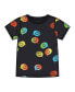 ფოტო #1 პროდუქტის Boy Organic Cotton T-Shirt With Allover Print Black - Child
