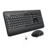 Logitech MK540 ADVANCED Wireless Keyboard and Mouse Combo - Wireless - USB - Membrane - QWERTY - Black - White - Mouse included