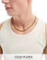 Icon Brand 14ct gold plated stainless steel heavy link chain necklace in gold