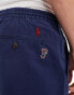 Фото #5 товара Polo Ralph Lauren Prepsters all over retro sports logo print flat front twill chino shorts in navy