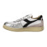 Фото #3 товара Diadora Mi Basket Low Metal Used Lace Up Mens White Sneakers Casual Shoes 17854