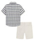 Пижама Tommy Hilfiger Toddler Prewashed Plaid Shirt & Twill