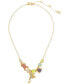 kate spade new york gold-Tone Take The Leap Frontal Necklace, 16" + 3" extender