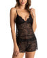 Фото #1 товара Sexy Basics Lace Cami & Shorts Lingerie Pajama Set