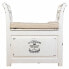 Bench Alexandra House Living White Wood 33 x 73 x 72 cm