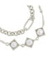 ფოტო #3 პროდუქტის Gold-Tone or Silver-Tone Reine Bracelet Set With Freshwater Pearls
