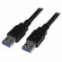 Фото #1 товара USB-кабель 3.0 Startech USB3SAA3MBK 3 m Чёрный