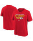ფოტო #1 პროდუქტის Big Boys Red Kansas City Chiefs Eight-Time AFC West Division Champions T-shirt